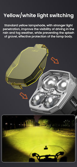 Loboo L12t High&low Beam Auxiliary Lights – Pair