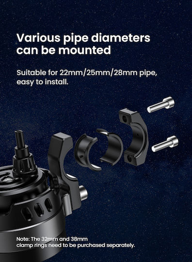 L11 Motorcycle Auxiliary Lights – 15000lm High Low Beam 3 Warning Modes