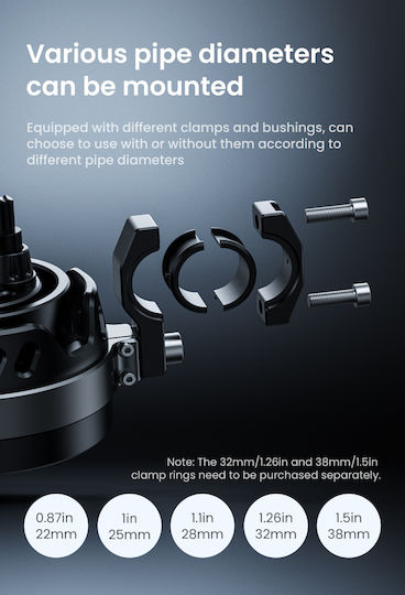 Loboo L18s Motorcycle Auxiliary Lights – 23000lm High Low Beam 8-level Brightness & Color Temp Adjustment