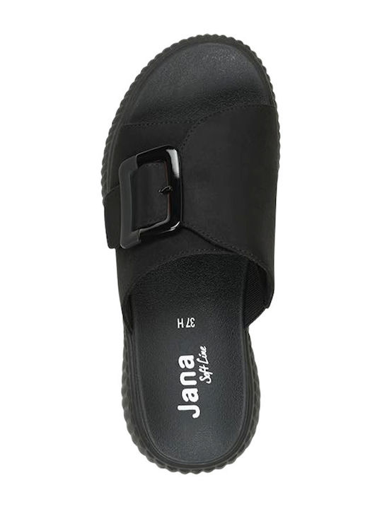 Damenplattformen Schwarz