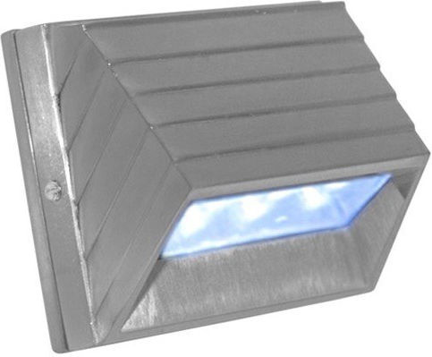 Adeleq Επιτοίχια Εξωτερική Πλαφονιέρα LED IP54 1W με Μπλε Φως