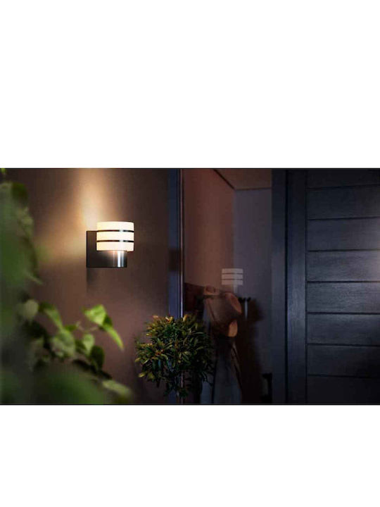 Philips Tuar Wall-Mounted Outdoor Ceiling Light E27 IP44 18.5x15x17.9εκ.