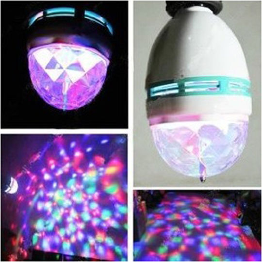 Λάμπα LED 3W 77mm για Ντουί E27 RGB 240lm