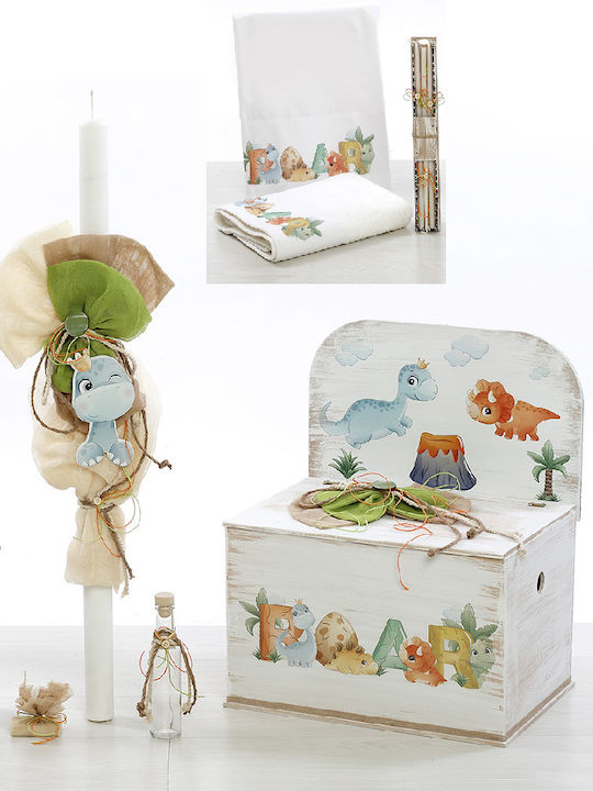 Bellissimo Little Dinosaurs Baptism Set with Dinosaur Theme SKV-2130