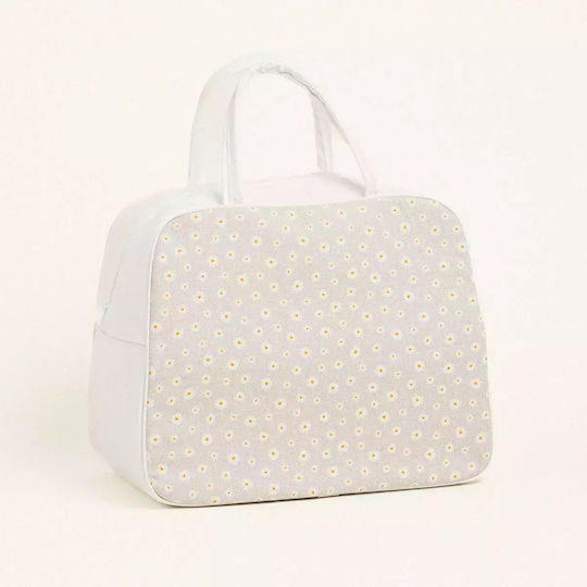 Beauty Home Baptism Bag Small Daisies Made of Fabric 35x40x23cm