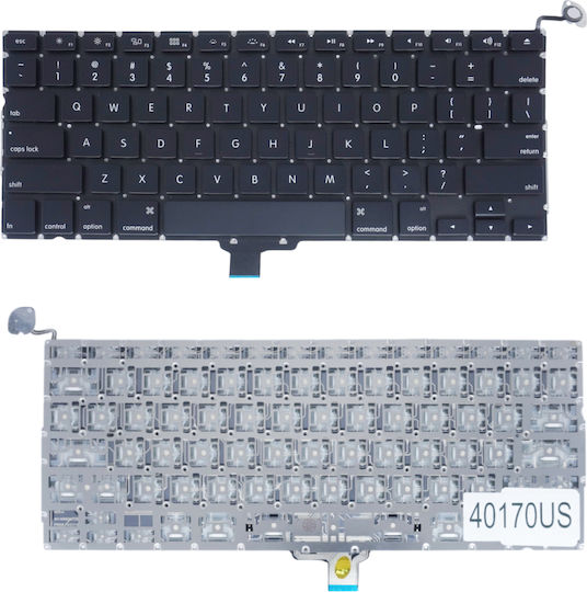 Laptop Keyboard Apple Macbook Pro 13" A1278 Lt042abycbvka Mb466ll/a Mb467ll/a Mb990ll/a Mb991ll/a Mc374ll/a Mc375ll/a Mc700ll/a Mc724ll/a Md101ll/a Md102ll/a Md313ll/a US Version Black Keyboard Code 40170us
