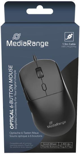 MediaRange MROS265 Ενσύρματο Ποντίκι Λευκό