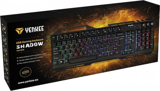Yenkee YKB 3200 Shadow Gaming Tastatur mit RGB-Beleuchtung (Englisch US)