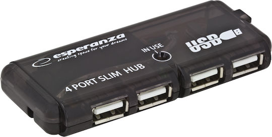 Esperanza EA112 Hub 4 Ports USB 2.0 with USB-A Connection