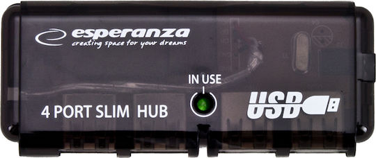 Esperanza EA112 Hub 4 Ports USB 2.0 with USB-A Connection