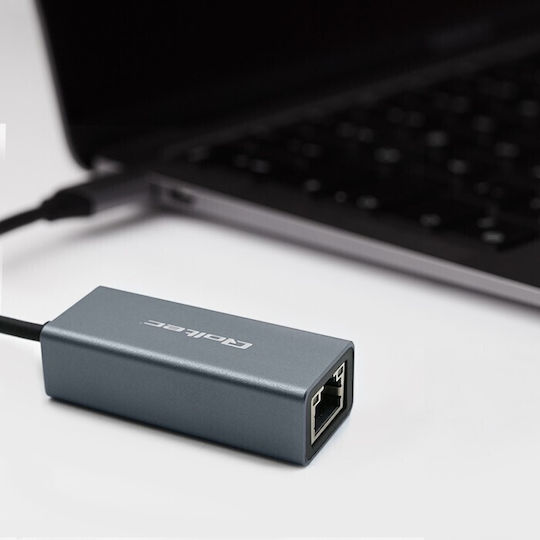 Qoltec Usb-c To Rj45 Ethernet Adapter 1000mbps Aluminum Case
