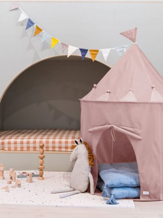 3 Sprouts Children's Castle Play Tent Beige For Age 3 And Up