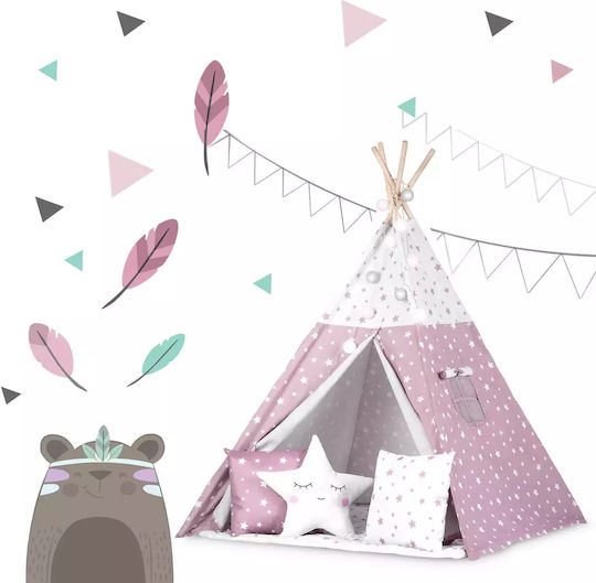 Nukido Kids Indian Teepee Play Tent for 3+ years Pink