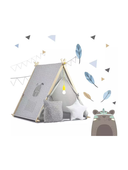 Nukido Kids Indian Play Tent Gray for Ages 3 and Up