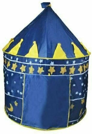Kids Castle Play Tent Stars for 3+ years Blue