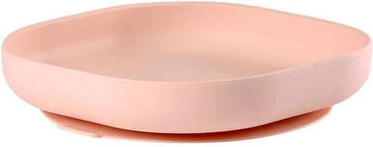 Beaba Baby Food Plate made of Silicone Pink