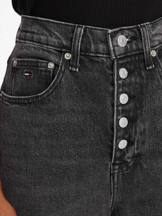 Hoch tailliert Damenjeans in Mom-Passform Gray