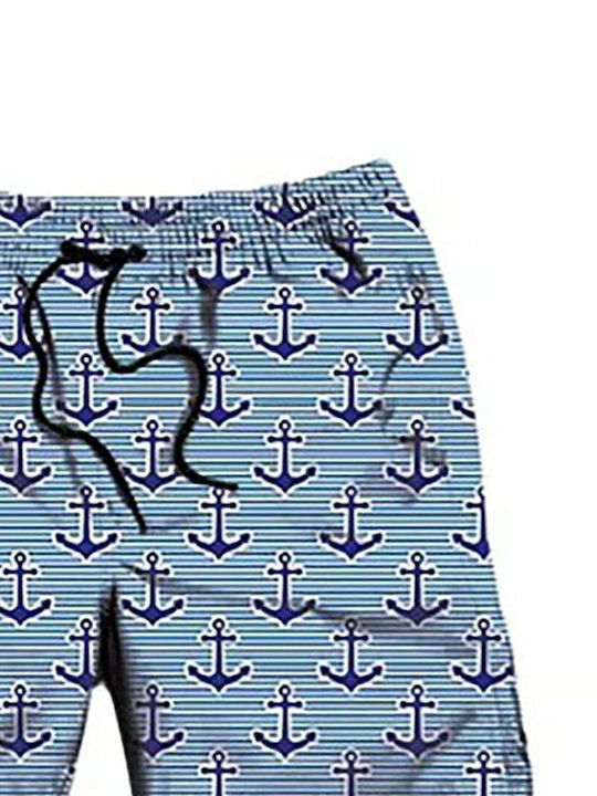 Men's Swimwear Shorts Navy Striped