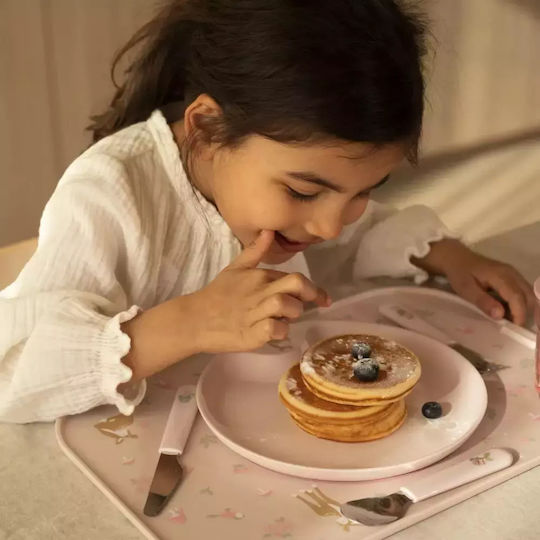 Little Dutch Baby Food Plate Mio Fairy Garden made of Plastic Pink