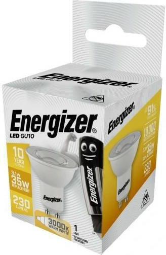 Energizer Λάμπα LED 3.1W για Ντουί GU10 Φυσικό Λευκό 230lm