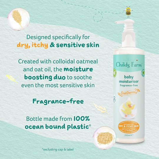 Childs Farm Baby Moisturiser OatDerma Крем за Хидратация 250мл