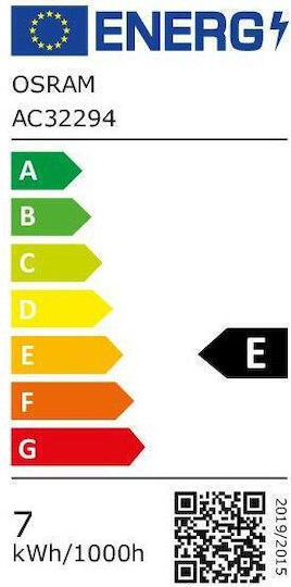 Osram LED Bulb 7.5W 125mm for Socket E27 and Shape G125 Warm White 650lm Dimmable