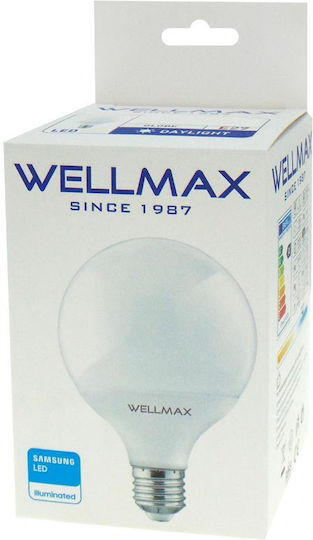 Wellmax LED Bulb 12W for Socket E27 and Shape G95 Natural White 1200lm