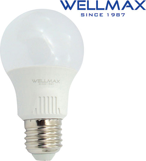Wellmax LED Bulb 9W for Socket E27 and Shape A60 Cool White 810lm
