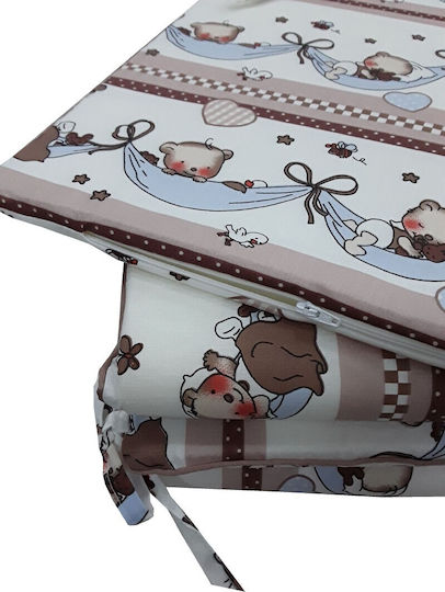Beboulino Bear In Hammock Crib Bumpers Classic Inside Beige 70x140cm