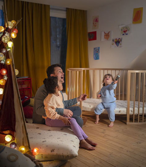 Stokke Cloudsleeper in Beige Farbe