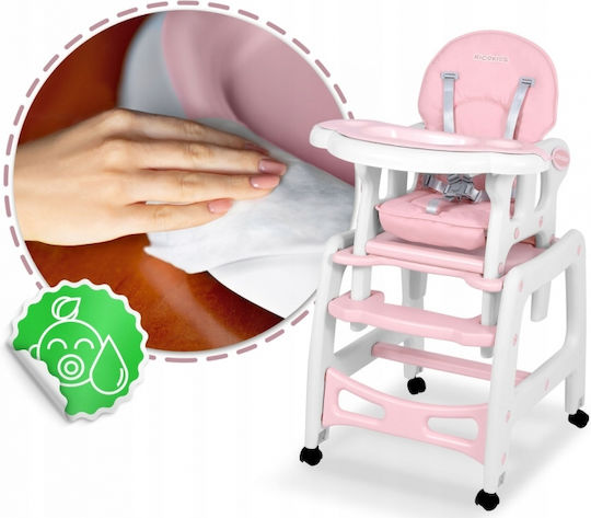 Ricokids Hochstuhl-Tablett in Rosa Farbe