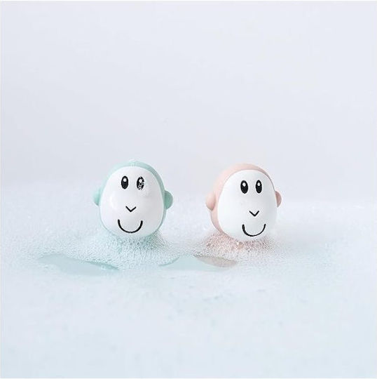 Matchstick Monkey Wobblers Παιχνίδι Μπάνιου Green & Dusty Pink για 12+ Μηνών