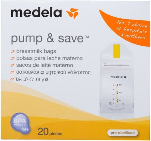 Medela Pungi De Depozitare A Laptelui Matern 150ml 20 Buc