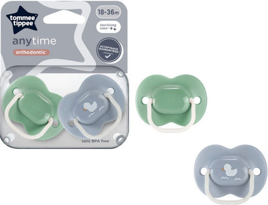 Tommee Tippee Anytime Ортодонтски Биберони Силикон Мента за 18-36 месеци 2бр
