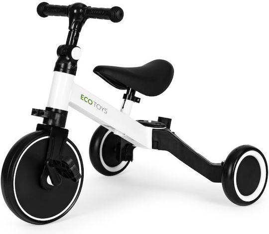 Ecotoys Push Cu Mâner Pentru Părinți Pentru 3-5 Ani Negru-Alb