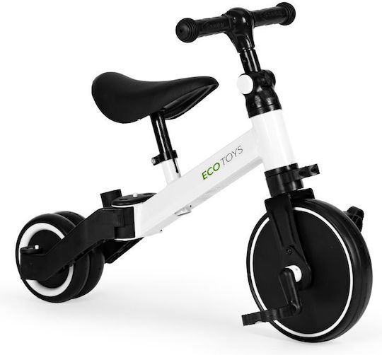 Ecotoys Push Cu Mâner Pentru Părinți Pentru 3-5 Ani Negru-Alb