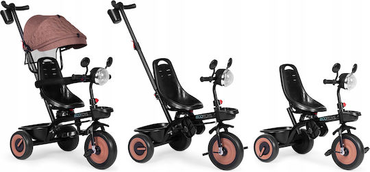 Ecotoys Τρίκυκλο Ποδήλατο Μετατρεπόμενο με Χειρολαβή Γονέα 3 σε 1 για 6 Μηνών Μπεζ