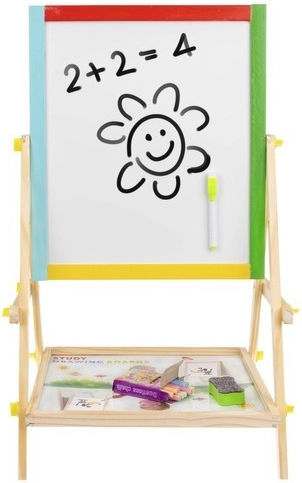 Kruzzel Double Sided Floor Markerboard / Blackboard 34x65x65cm