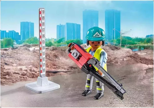 Playmobil Екшън герои Булдозер & Работници за 4-10 години