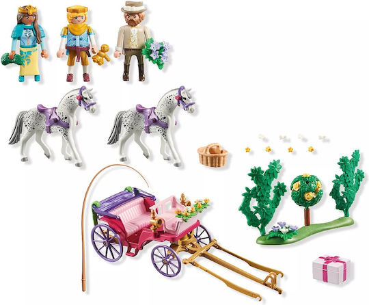 playmobil 4点まとめ売り Playmobil Princess Magic Plimbare cu Caleașca Prințesei pentru 4