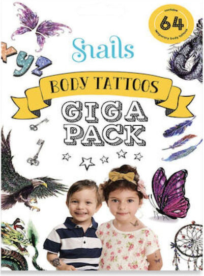 Snails Body Kids Tattoos