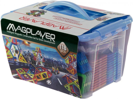 Magplayer Μαγνητικό Παιχνίδι Κατασκευών για Παιδιά 3+ Ετών