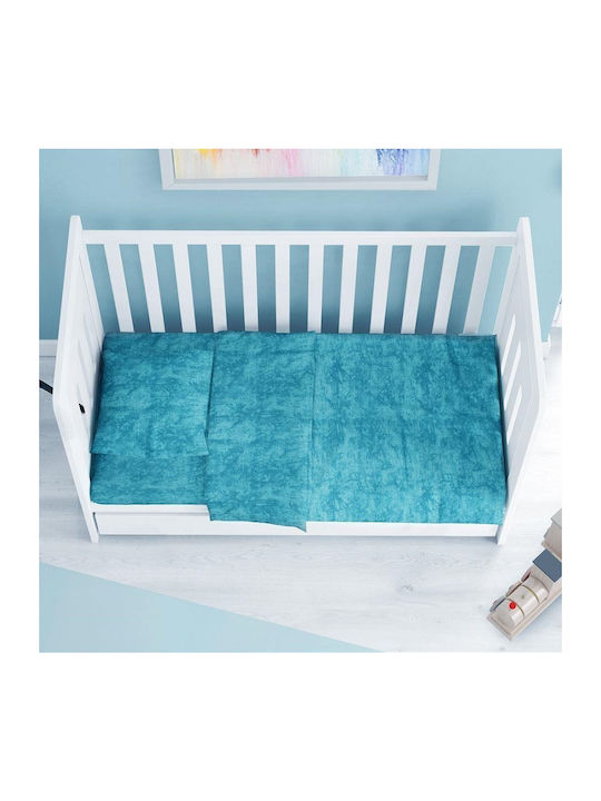 Dimcol Βρεφική Μαξιλαροθήκη Turquoise 45x35εκ.