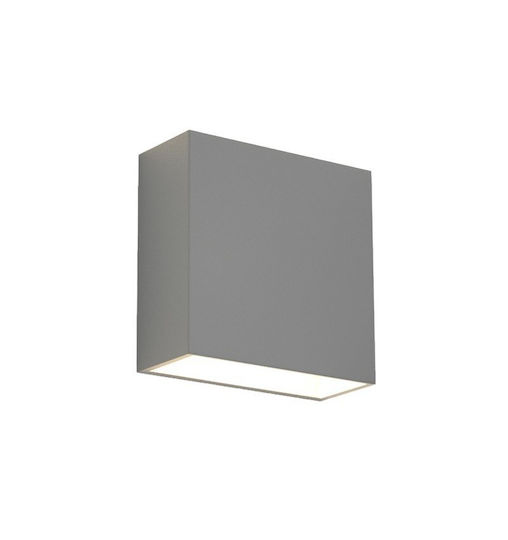 Inlight Yellowstone Επιτοίχια Εξωτερική Πλαφονιέρα LED 4W με Θερμό Λευκό Φως Διπλής Δέσμης 12x12εκ.
