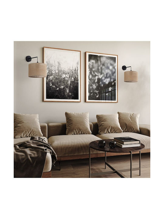 TK Lighting Lamp Wall White 30cm