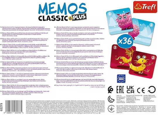 Board Game Memo Classic Plus Cute 3+ Years Old (EN) Trefl