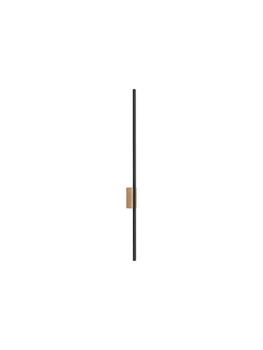TK Lighting Μοντέρνο Φωτιστικό Τοίχου με Ενσωματωμένο LED Μαύρο 6x6x5.5εκ.