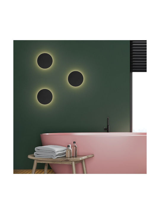 TK Lighting Luna Lamp Wall Black 20cm