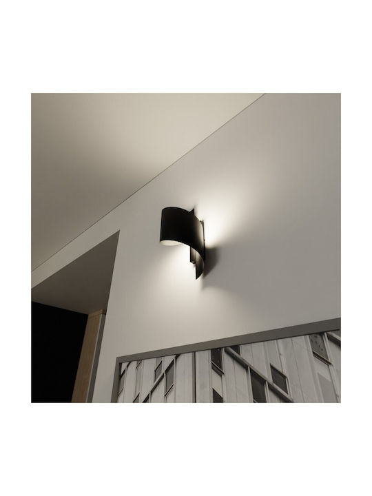 Emibig Modern Leuchte Wand mit Fassung G9 Schwarz 20cm