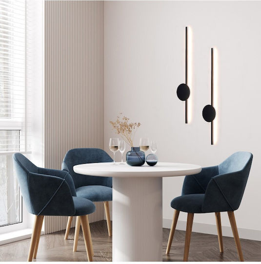 TK Lighting Modern Lamp Wall with Integrated LED and Natural White Light Brown 17x17x45cm